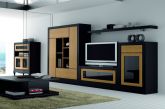 Muebles de salón en madera caoba